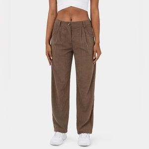 New without tags HALARA Mid Rise Button Zipper Side Pocket Corduroy Casual Pants